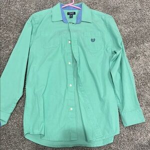 Chaps Men's Aqua Button-Down Shirt